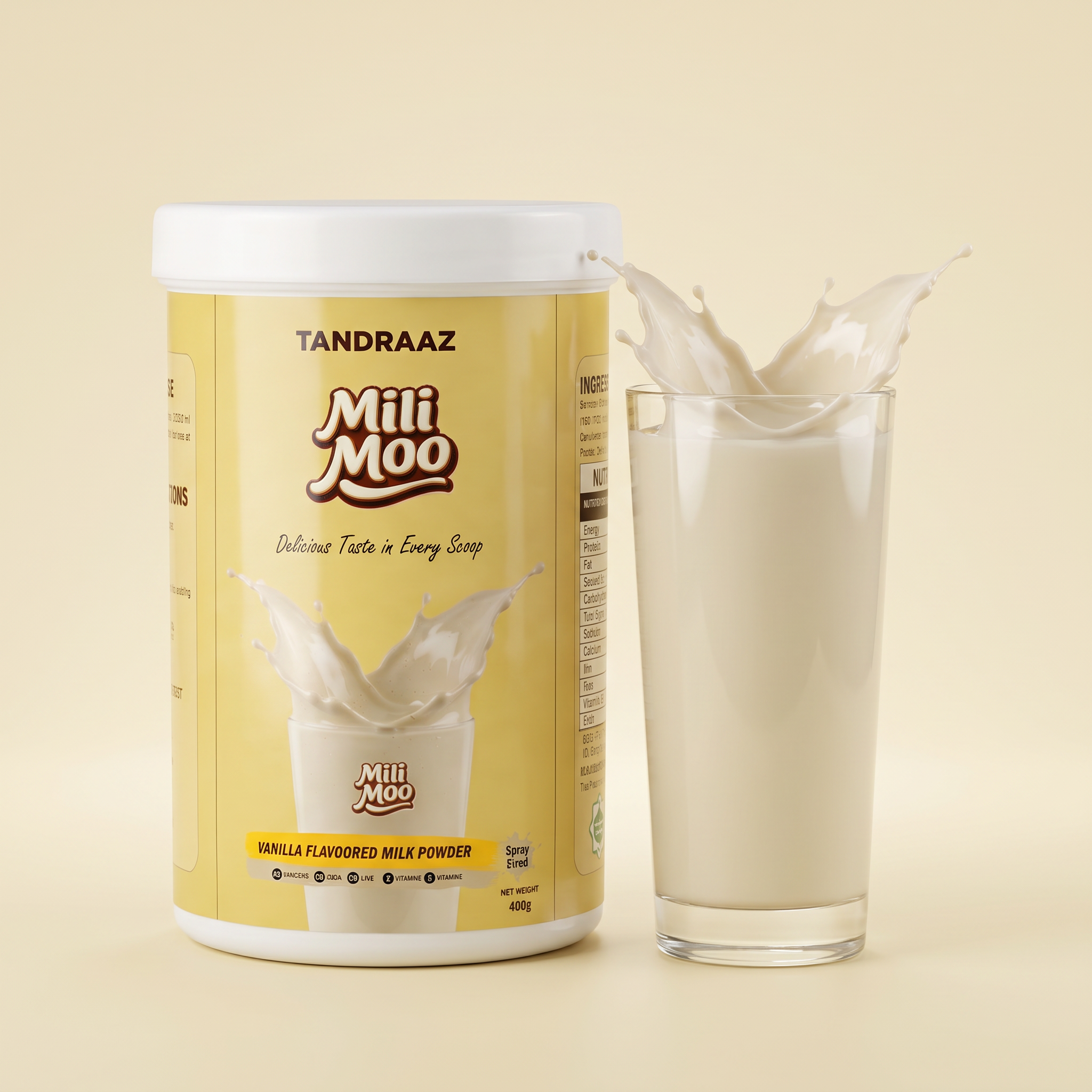 Tandraaz Mili Moo Vanilla Flavoured Milk Powder